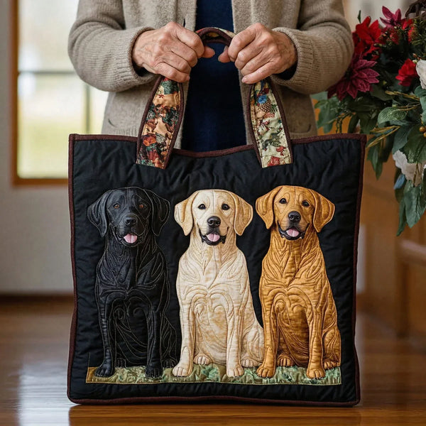 Geantă de mână artizanală - Trei Labradori