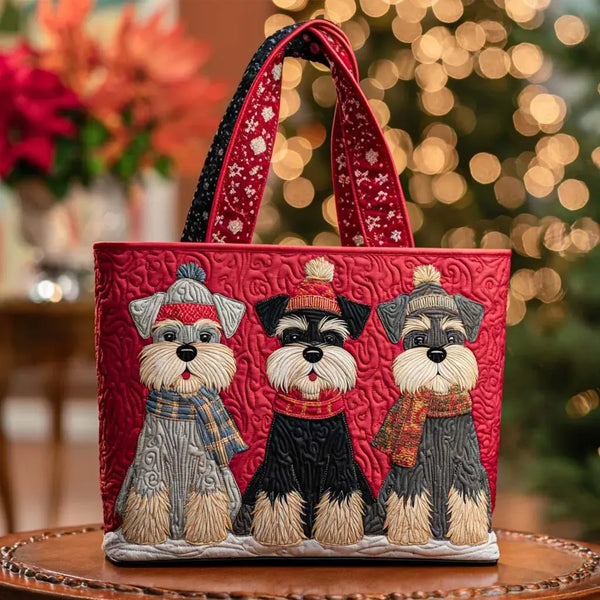 Geantă Artizanală - Trio de Schnauzeri