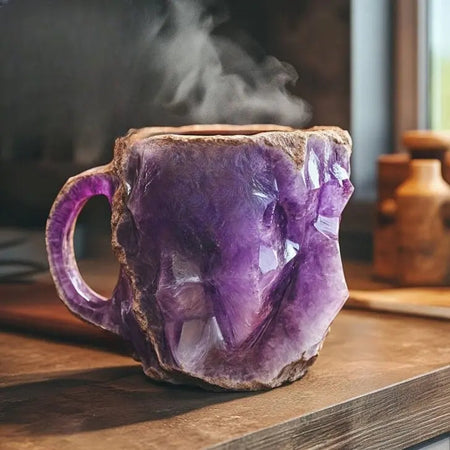 Cești de cafea din mineral infuzat cu cristal