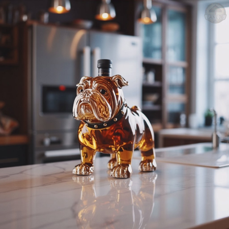 Ploscă pentru whiskey - Ediția Buldog