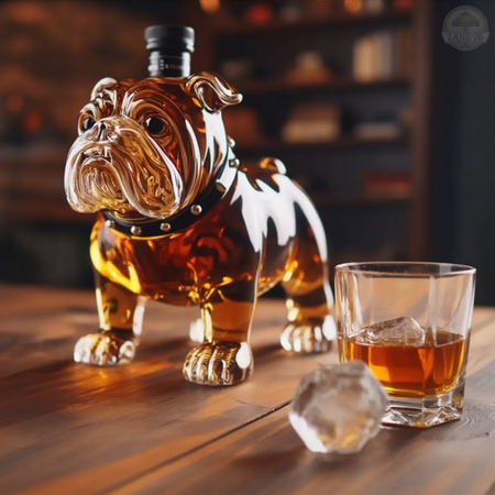 Ploscă pentru whiskey - Ediția Buldog