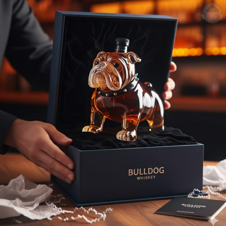 Ploscă pentru whiskey - Ediția Buldog