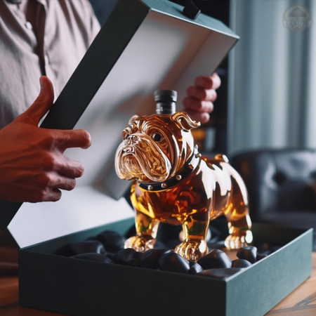 Ploscă pentru whiskey - Ediția Buldog