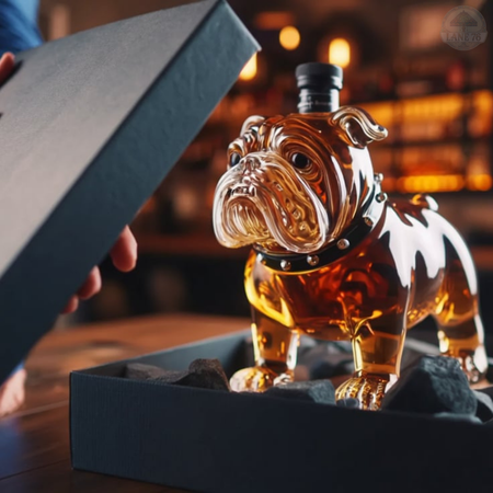 Ploscă pentru whiskey - Ediția Buldog