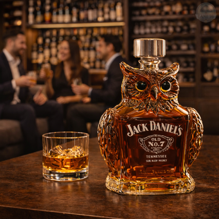 Carafă pentru whiskey - Ediția Bufniță