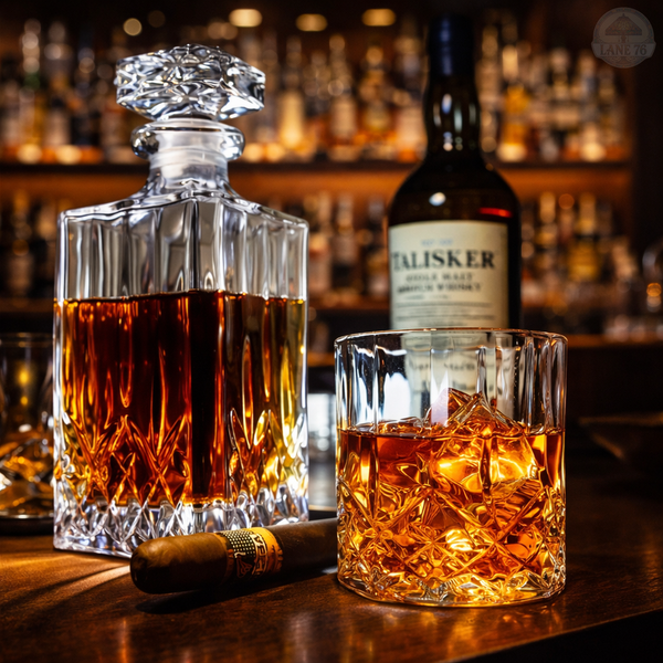 Decantor pentru whiskey - Set cu sticle și pahare