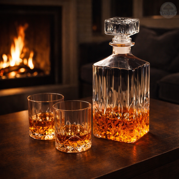 Decantor pentru whiskey - Set cu sticle și pahare