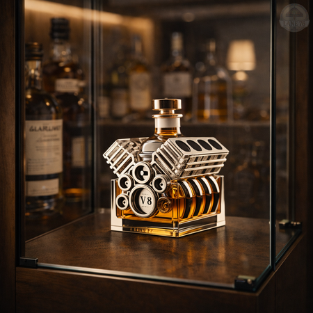 Decantor de Whiskey - Ediție Motor V8