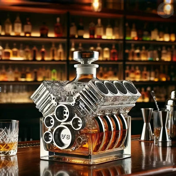 Decantor de Whiskey - Ediție Motor V8