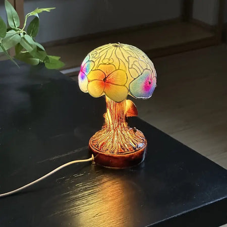 Lampă Florală Ciupercă Boho Chic