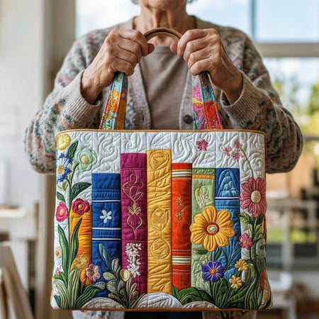 Geantă Artizanală - Bibliotecă Florală